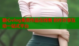 糖心vlog免费作品在线看 创作分享互动一站式平台