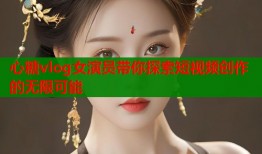 心糖vlog女演员带你探索短视频创作的无限可能