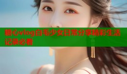 糖心vlog白毛少女日常分享精彩生活记录必看