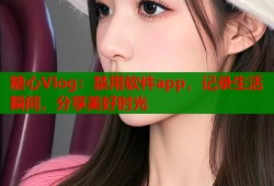 糖心Vlog：禁用软件app，记录生活瞬间，分享美好时光