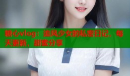 糖心vlog：追风少女的私密日记，每天更新，甜蜜分享
