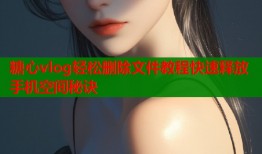 糖心vlog轻松删除文件教程快速释放手机空间秘诀