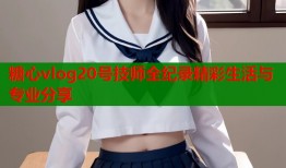 糖心vlog20号技师全纪录精彩生活与专业分享