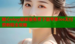 糖心vlog破解版免费下载苹果ios无付费教程全攻略