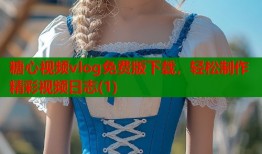 糖心视频vlog免费版下载，轻松制作精彩视频日志(1)