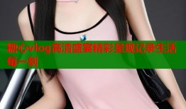 糖心vlog高清盛宴精彩呈现记录生活每一刻