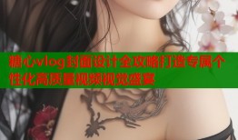 糖心vlog封面设计全攻略打造专属个性化高质量视频视觉盛宴