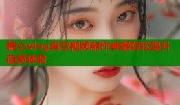 糖心vlog真空视频制作神器轻松提升画质体验