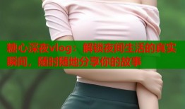 糖心深夜vlog：解锁夜间生活的真实瞬间，随时随地分享你的故事