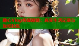 糖心Vlog传媒糖糖：真实生活记录与互动社区