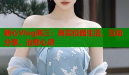 糖心Vlog高三：真实校园生活，互动分享，治愈心灵