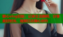 糖心vlog旧版：记录生活瞬间，分享美好时光，视频日志随心创作