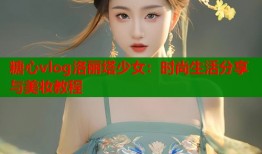 糖心vlog洛丽塔少女：时尚生活分享与美妆教程