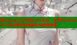糖心vlog小二先生mrtu平台，支持Modbus RTU协议高效远程监控与数据管理