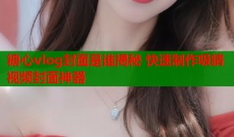 糖心vlog封面是谁揭秘 快速制作吸睛视频封面神器