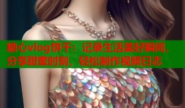 糖心vlog饼干：记录生活美好瞬间，分享甜蜜时刻，轻松制作视频日志