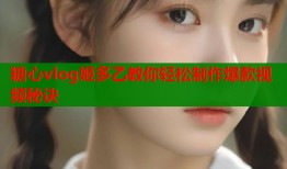 糖心vlog姬多乙教你轻松制作爆款视频秘诀