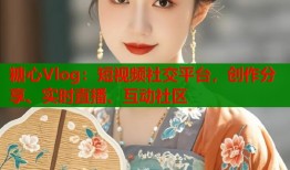糖心Vlog：短视频社交平台，创作分享、实时直播、互动社区