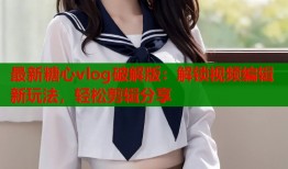 最新糖心vlog破解版：解锁视频编辑新玩法，轻松剪辑分享
