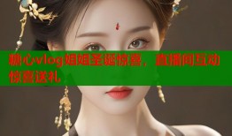 糖心vlog姐姐圣诞惊喜，直播间互动惊喜送礼