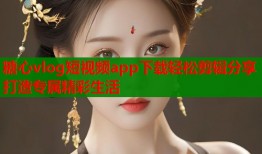 糖心vlog短视频app下载轻松剪辑分享打造专属精彩生活