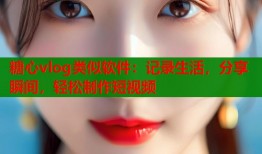 糖心vlog类似软件：记录生活，分享瞬间，轻松制作短视频