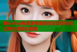 糖心vlog高清流畅播放社交互动轻松记录生活精彩瞬间