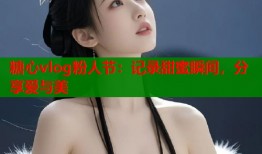 糖心vlog粉人节：记录甜蜜瞬间，分享爱与美