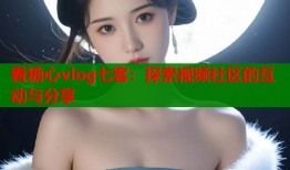 看糖心vlog七客：探索视频社区的互动与分享