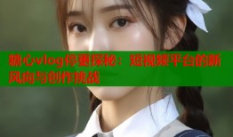 糖心vlog停更探秘：短视频平台的新风向与创作挑战