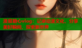 漫展糖心vlog：记录动漫文化，分享美好瞬间，探索新世界