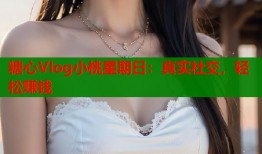 糖心Vlog小桃星期日：真实社交，轻松赚钱