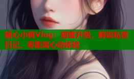 糖心小桃Vlog：甜蜜升级，解锁私密日记，零距离心动体验