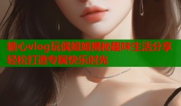 糖心vlog玩偶姐姐揭秘趣味生活分享轻松打造专属快乐时光