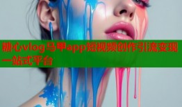 糖心vlog马甲app短视频创作引流变现一站式平台