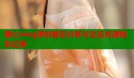 糖心vlog原创音乐分享与生活点滴精彩记录