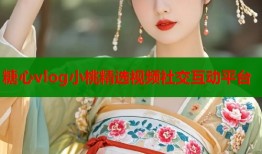 糖心vlog小桃精选视频社交互动平台