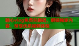 糖心vlog免费兑换码，解锁独家内容，尽享优质视频体验