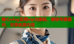 糖心vlog官网vip兑换码，解锁专属福利，尽享优质内容