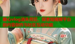 糖心vlog消失背后，探索短视频平台的内容创作与社区互动功能