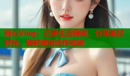 糖心Vlog：记录生活瞬间，分享美好时光，随时随地创作视频