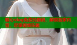 糖心vlog免费兑换码，解锁独家内容，尽享视频乐趣
