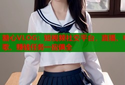 糖心VLOG：短视频社交平台，直播、K歌、赚钱任务一应俱全