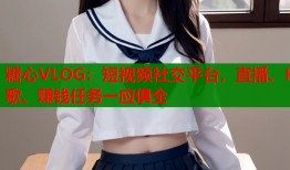 糖心VLOG：短视频社交平台，直播、K歌、赚钱任务一应俱全