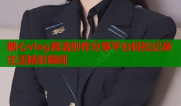 糖心vlog高清创作分享平台轻松记录生活精彩瞬间