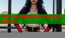 糖心vlog中国全能创作平台轻松记录精彩生活