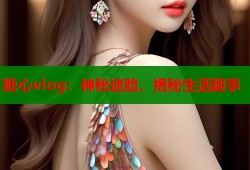 糖心vlog：神秘遮脸，揭秘生活趣事