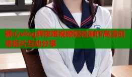 糖心vlog辉夜姬视频轻松制作高清创意短片互动分享