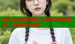 糖心vlog粉色世界：记录生活美好瞬间，分享快乐与激情