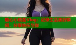 糖心小桃酱Vlog：记录生活美好瞬间，分享快乐与你